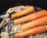 Une image de l'étape 4 de Perdreau au jus et légumes braisés.