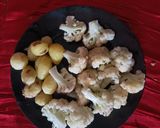 আলু ফুলকপি কষা (Aloo Fulkopi kosha recipe in Bengali) রেসিপির ধাপ 1 ছবি