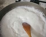 A picture of step 1 of Coconut ladoo.