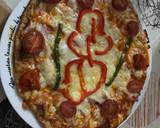 Foto del paso 3 de la receta: Pizza de jamón, lacón y queso havarti con pimientos y tomate cherry