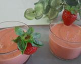 A picture of step 4 of Strawberry Gazpacho.