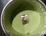 A picture of step 3 of Thick Peas & Mint soup.