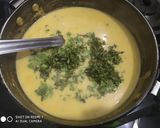 A picture of step 5 of UP style Dahi wali Arbi Spicy Arbi in yogurt curry.