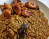 A picture of step 1 of Beans porridge and plantain.