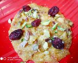 A picture of step 4 of Pista Kesar Halwa.