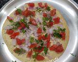 A picture of step 5 of Masala Papad.