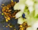 A picture of step 5 of Turai with Moong Daal.
