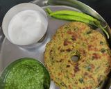 A picture of step 10 of Methi bajra thalipeeth.