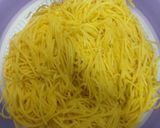 A picture of step 1 of Schezwan sauce noodles.