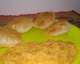A picture of step 4 of AlooKangmet with TanNgangn Puri Manipuri Style.