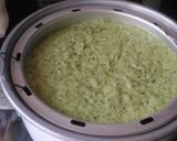 A picture of step 1 of Spinach oats dhokla.