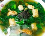 Hình bước làm 6 của món Canh cua mồng tơi chả cá thu