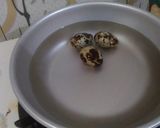 Foto langkah ke 2 dari resep Mpasi 6-7 bulan : bubur jagung, telur puyuh, labu siam.
