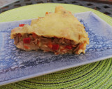 Foto del paso 7 de la receta: Pastel de coliflor con verduritas 🍅🥕🌶️ 🍄