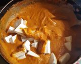 A picture of step 6 of Tofu butter masala.
