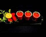 A picture of step 4 of Strawberry shots.