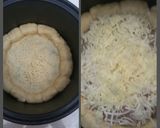 Foto langkah ke 5 dari resep Pizza magic com anti gagal, bahan mudah dicari.