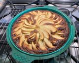 Une image de l'étape 11 de Flan aux pommes, vanille et fromage blanc (nappage myrtilles citron).