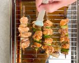 A picture of step 3 of Japanese yakitori (chicken thigh).