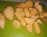 Foto del paso 1 de la receta: Papa y batata al Romero