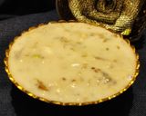 A picture of step 6 of Gulkand rabdi.