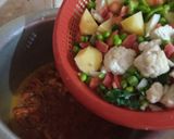 A picture of step 2 of Aloo Gobhi with mix Sabzi.