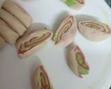 A picture of step 5 of Colourful chocolate coconut gujiya.