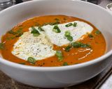 A picture of step 7 of Tomato Basil with Fried Eggs.