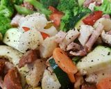 A picture of step 7 of My Chicken, Chorizo garlic Roast.