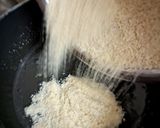 A picture of step 4 of Makhana Barfi.