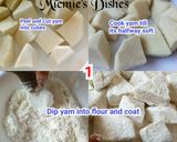 A picture of step 2 of Coated Yam.