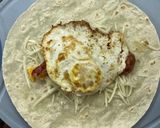 Reggeli / Tojásos-sajtos tortilla bacon-nel recept fázis 3 fotója
