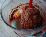 A picture of step 9 of Chocolate Muffins, Squash Cream Topping.