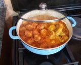 A picture of step 8 of Dumbling in spicy sausage sauce.