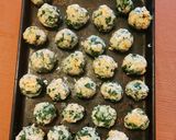 A picture of step 6 of Chicken Florentine Meatballs over Zucchini Noodles.