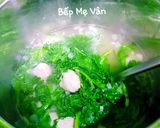 Hình bước làm 3 của món Canh rau tần ô nấu cá thác lác viên
