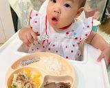 รูปขั้นตอนการทำที่ 6 ของ ไข่ตุ๋นพริกหวานแซลมอนชีส ตับนึ่ง