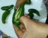 मारवाड़ी स्टाइल हरी मिर्ची की सब्जी (marwari style hari mirch ki sabzi recipe in Hindi) रेसिपी चरण 1 फोटो