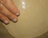 A picture of step 7 of Lacha Dar Paratha in layers of three kind.