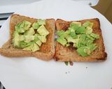 A picture of step 4 of Egg Avocado Toast.