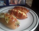 Foto del paso 6 de la receta: Perritos calientes con "salchichas de 🥕zanahoria" 😜😝😊
