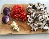 Chicken and mushroom creamy pasta recipe step 1 photo