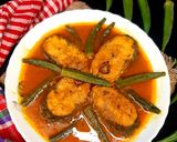 ঢেড়স দিয়ে রুই মাছের ঝোল রেসিপির ধাপ 4 ছবি