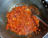A picture of step 1 of Bhartha with capsicum 🫑.