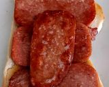 A picture of step 4 of My Cheese & Tomato Grilled Spam Toastie #2Flavours #Breakfast #Lunch.