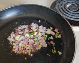A picture of step 1 of Chayote/ chow chow fry.