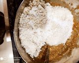 A picture of step 2 of Wheat Flour Coconut Jaggery Cookies.