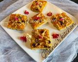 A picture of step 6 of Mango and Chocolate Chips Crumb Bars:.