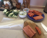 Foto del paso 1 de la receta: Flor de calabacín y salmón