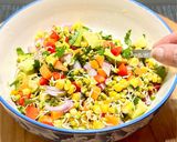 हरा मूंग अंकुरित मिक्स सब्जी हेल्दी सलाद (Green Moong Sprouted Mix Vegetable Healthy Salad) रेसिपी चरण 5 फोटो
